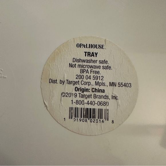 Opalhouse White, red & yellow Melamine Heart and Waffles Serving Platter Tray - Picture 6 of 8